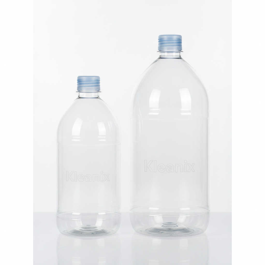 Kleanix Transparent PET Bottles